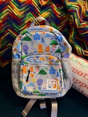2025 Disney Four Parks Icons Epcot Kingdom Studios Mini Backpack NWT
